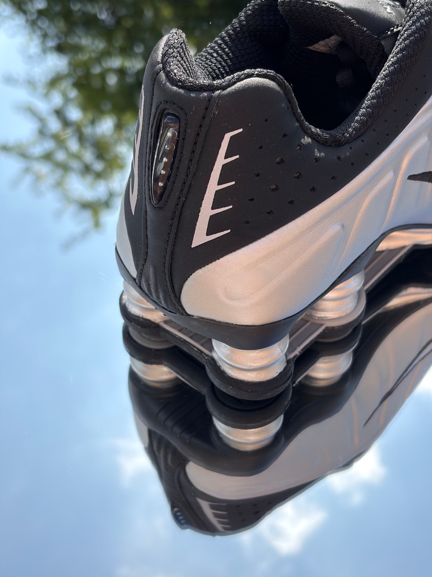 Nike Shox R4 Black Metallic Silver - Taille 40
