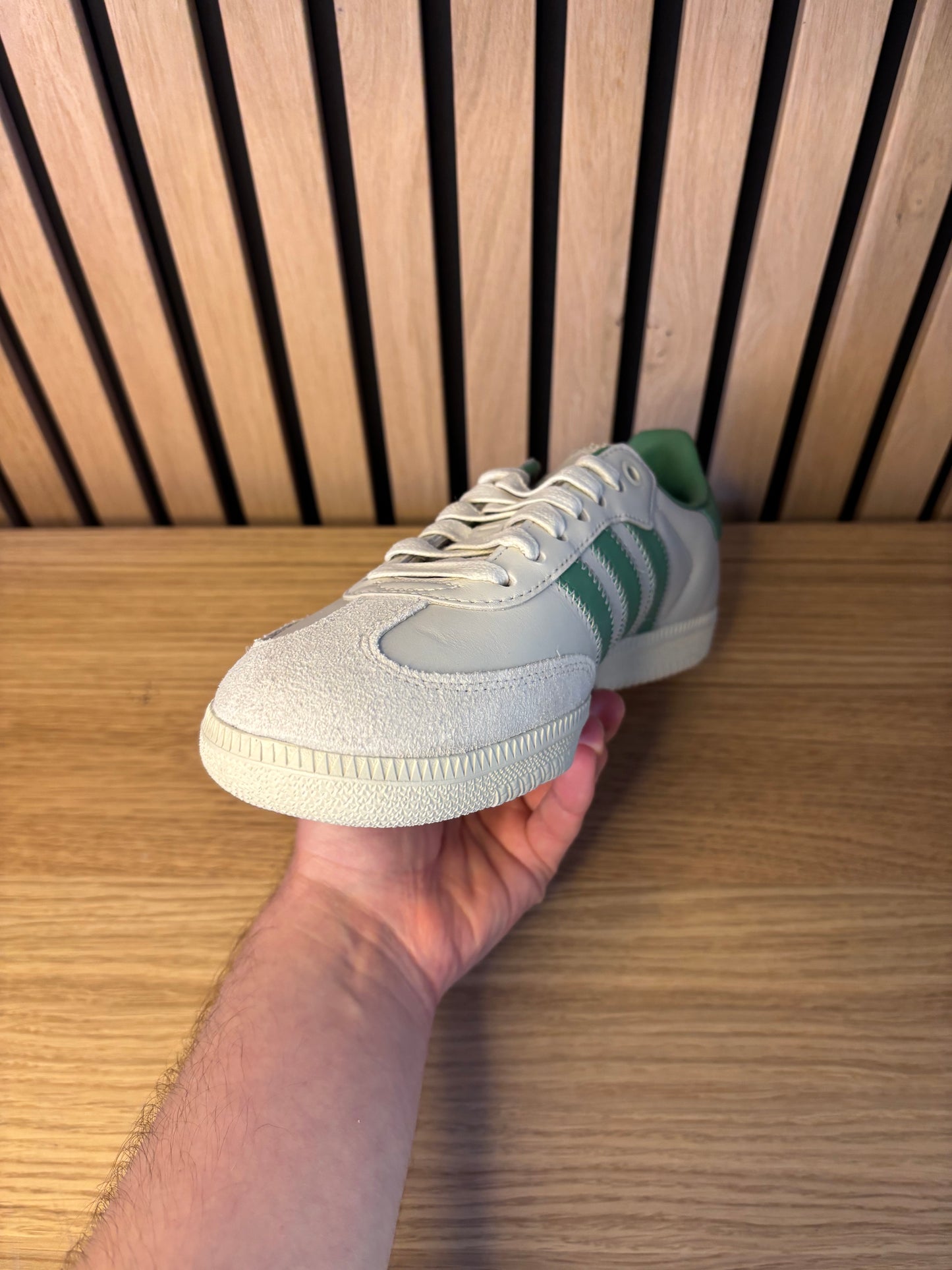 Adidas Samba Aluminium Preloved Green X Human Race (Taille 38,5)