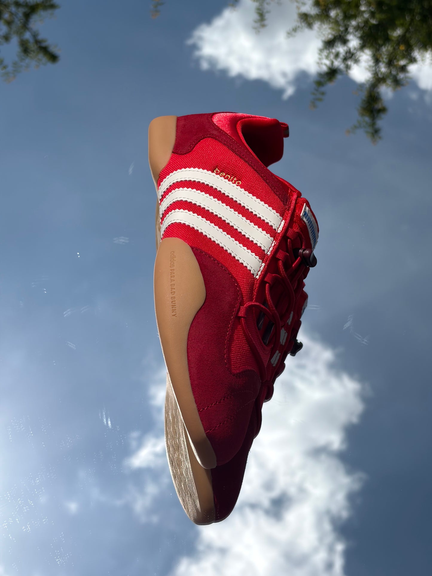 Adidas Ballerina Vivid Red X Bad Bunny - Taille 39,5