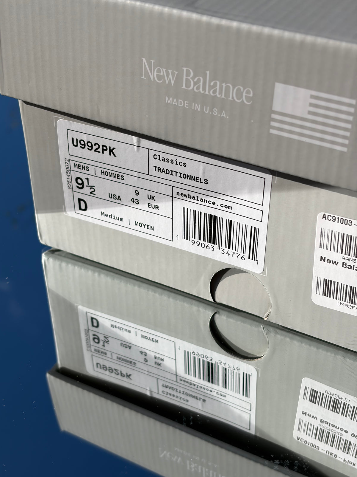 New Balance 992 Made in USA Pink Chalk - Taille 43