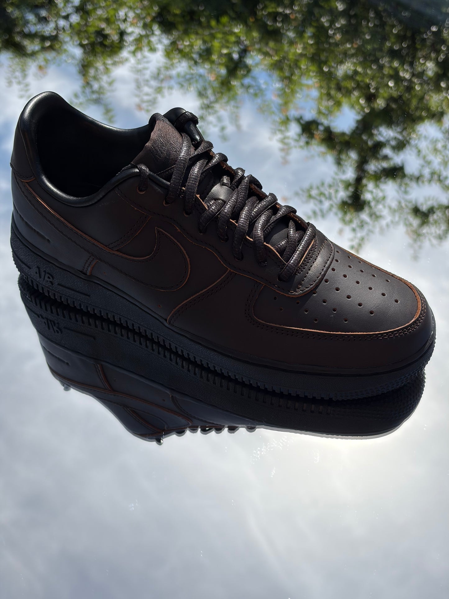 Nike Air Force 1 Morse Code Velvet Brown - Taille 41