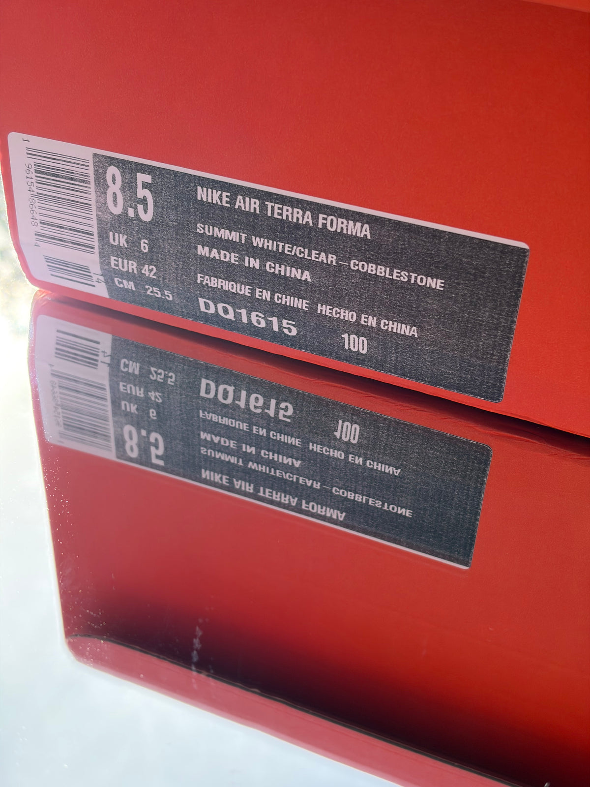 Nike Air Terra Forma X Off-White Summit White Clear Cobblestone - Taille 42