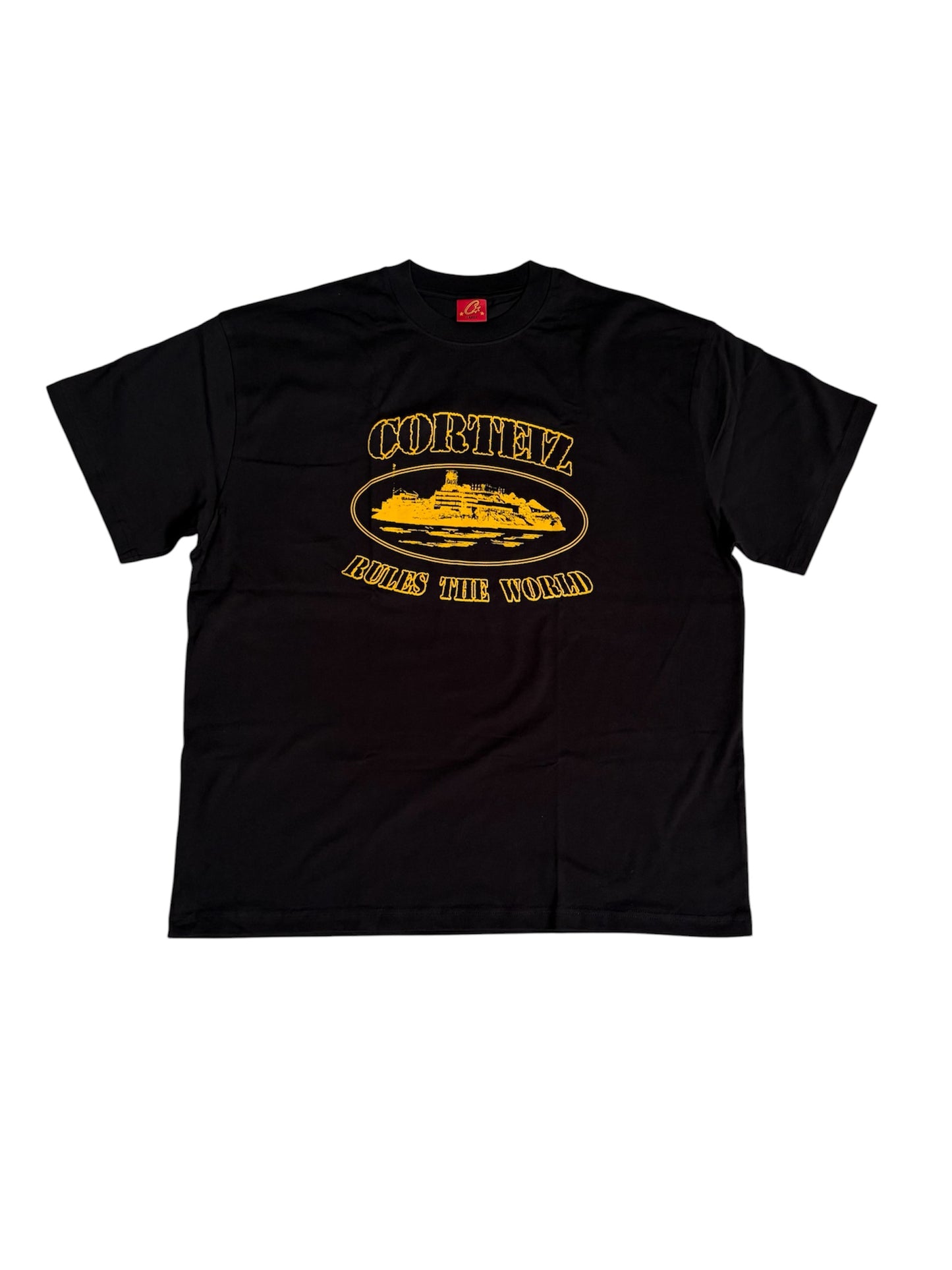 T-shirt Corteiz Alcatraz Black Yellow - Taille L
