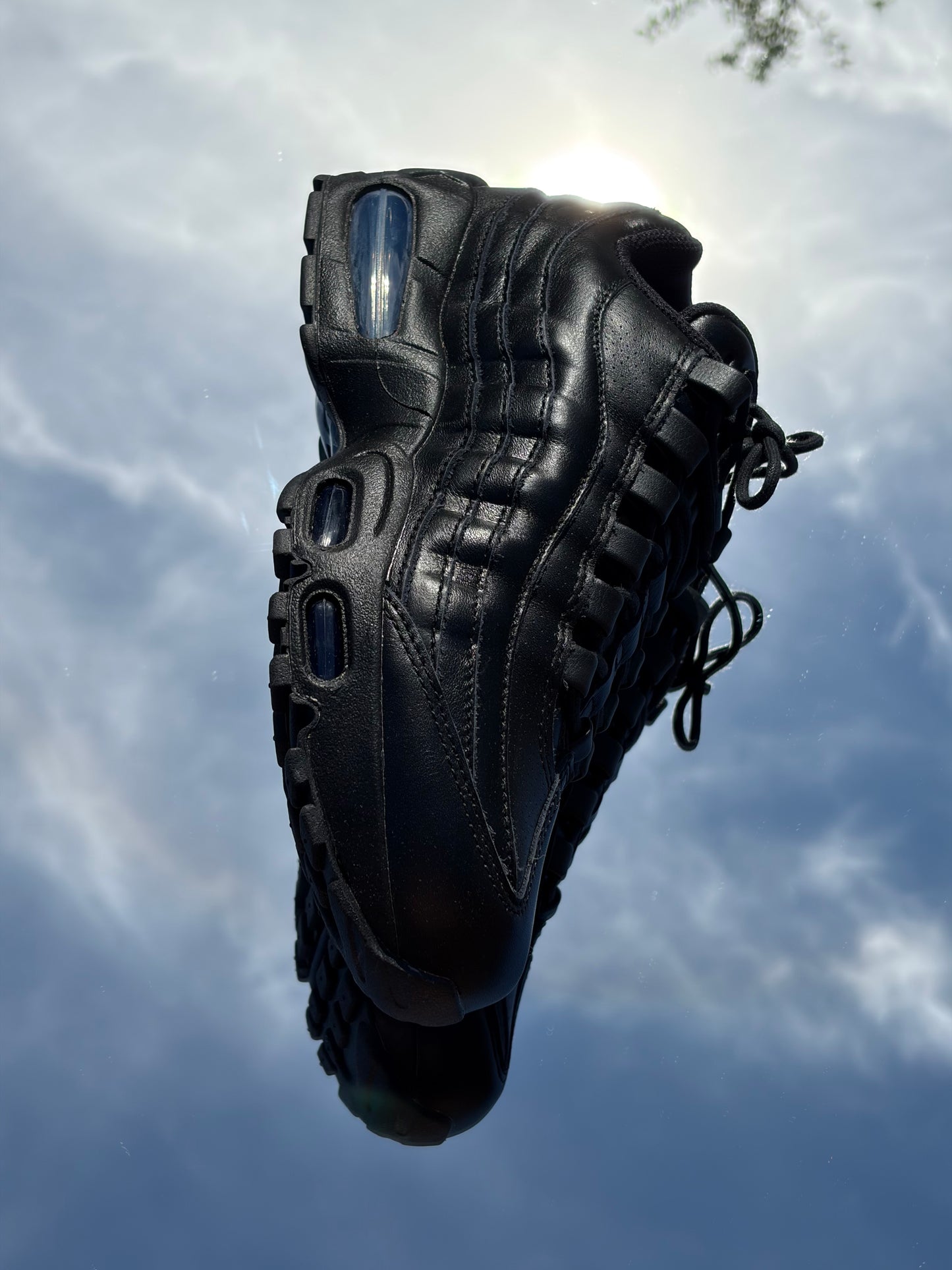 Nike Air Max 95 Black Leather - Taille 38,5