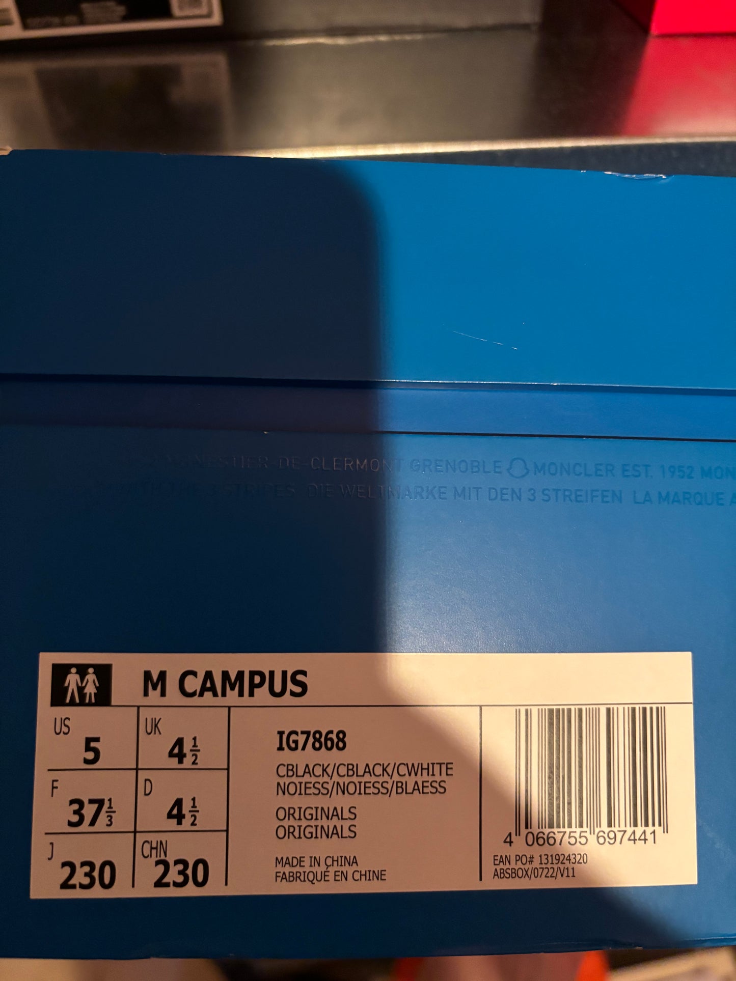 Adidas Campus Moncler (Taille 37,5)