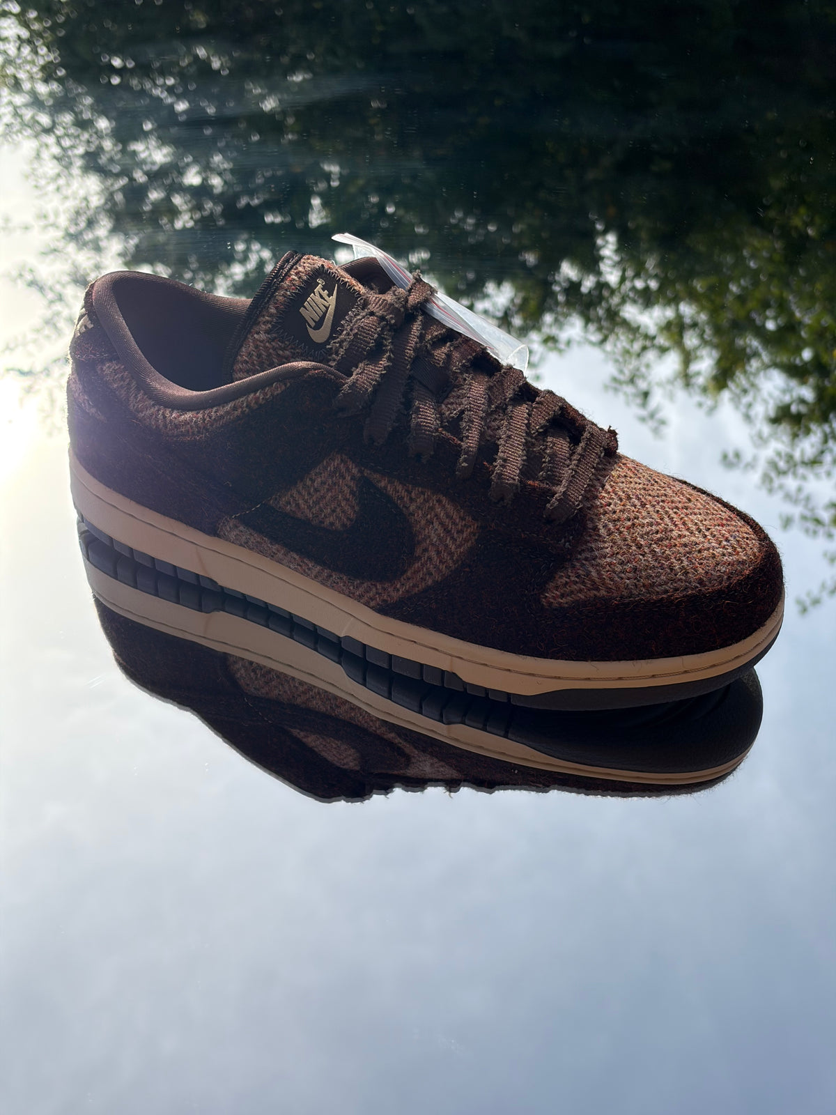 Nike Dunk Low QS X Harris Tweed Sesame Baroque Brown - Taille 42,5