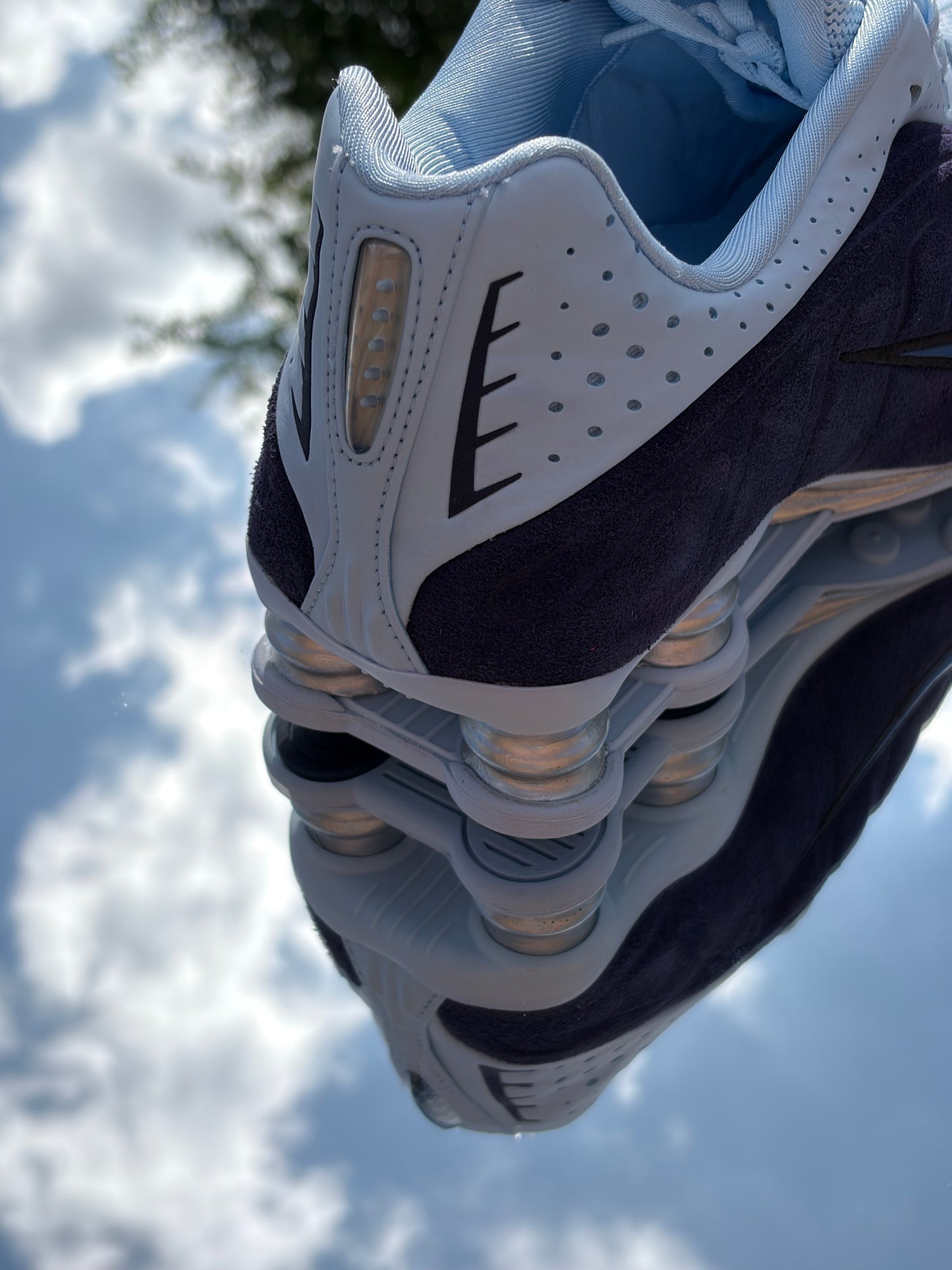 Nike Shox R4 Celestine Blue Imperial Purple - Taille 40,5
