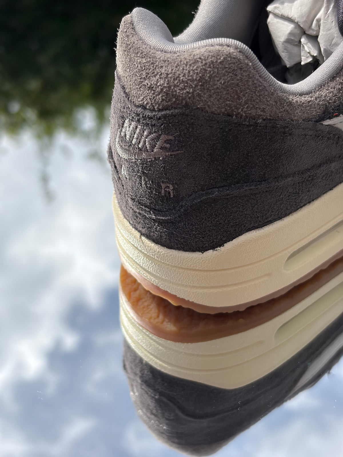 Nike Air Max 1 PRM Crepe Soft Grey Neutral Grey - Taille 36