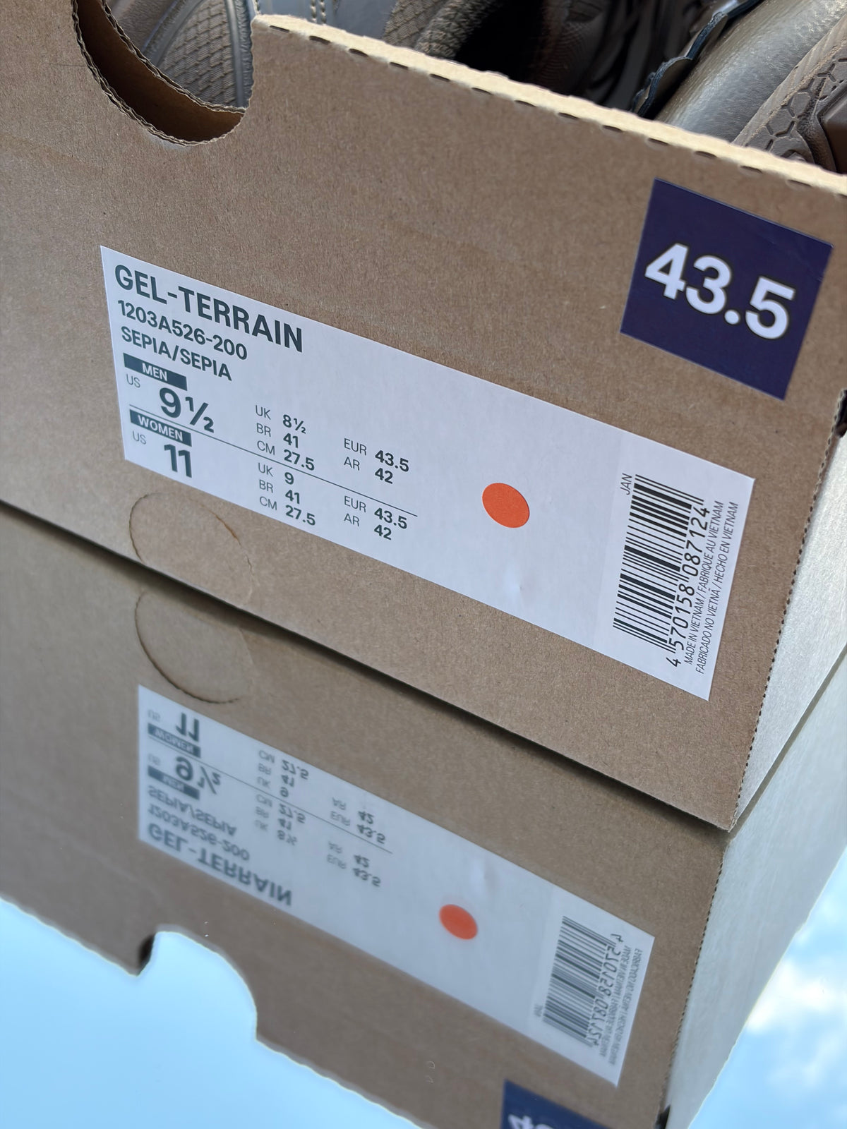 Asics Gel-Terrain Sepia X Cecilie Bahnsen - Taille 43,5