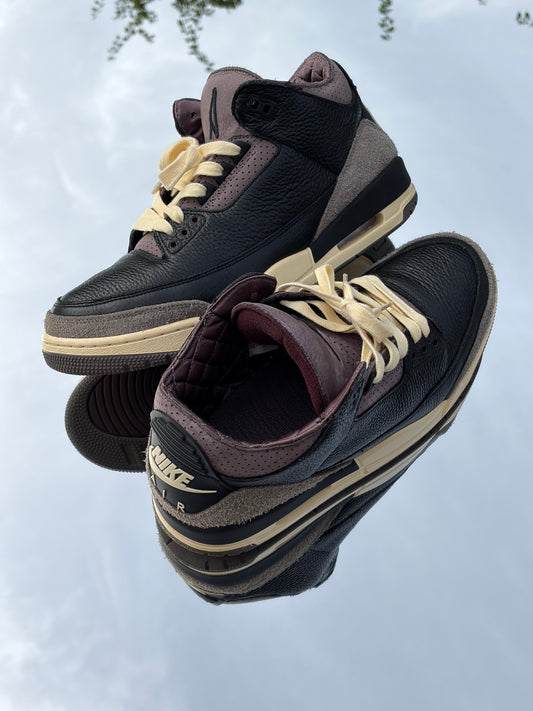 Air Jordan 3 Retro OG SP While You Were Sleeping X A Ma Manière / Black Flat Pewter - Taille 45
