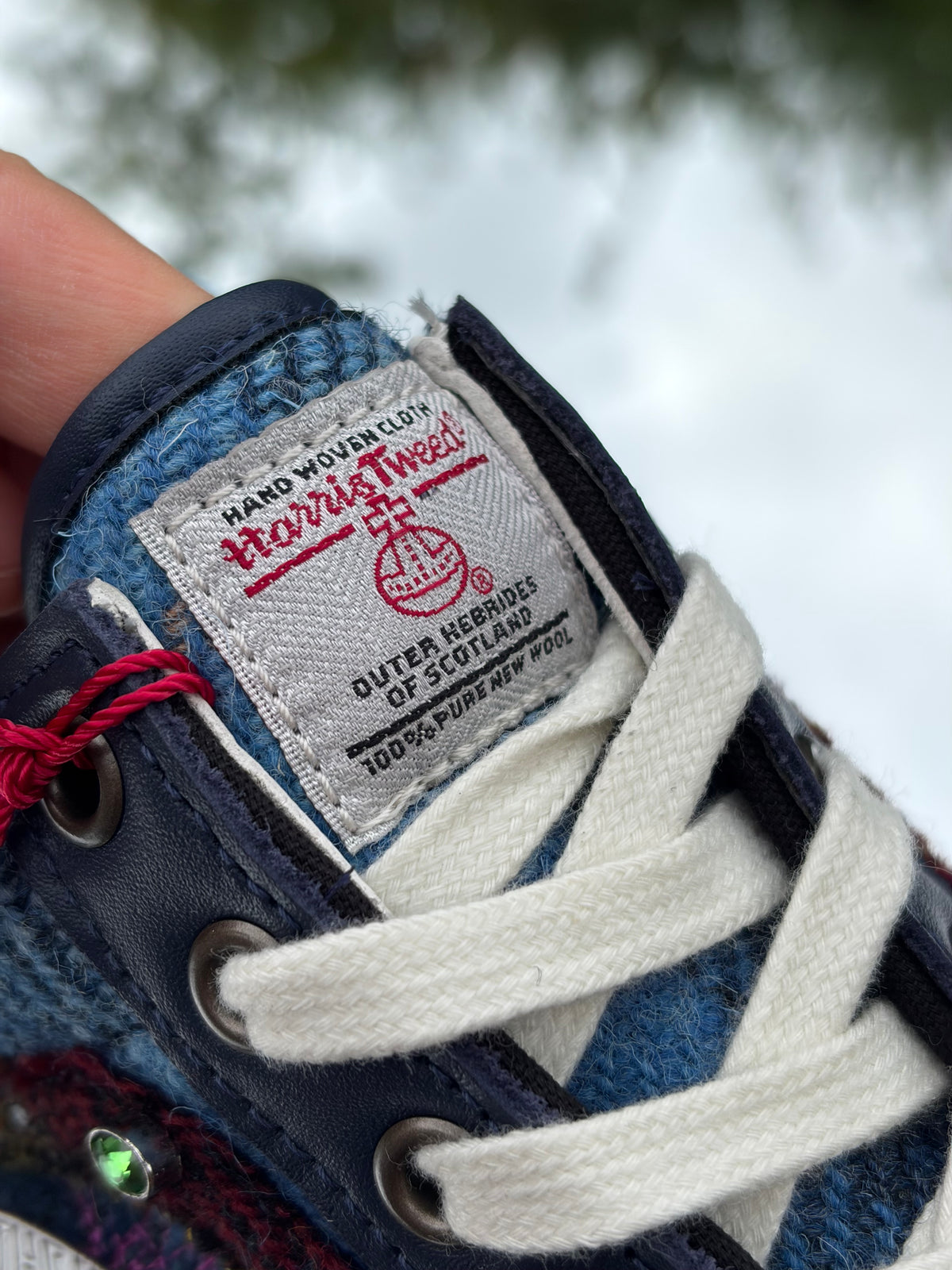 Vans LX Old Skool 36 Navy X Harris Tweed - Taille 44