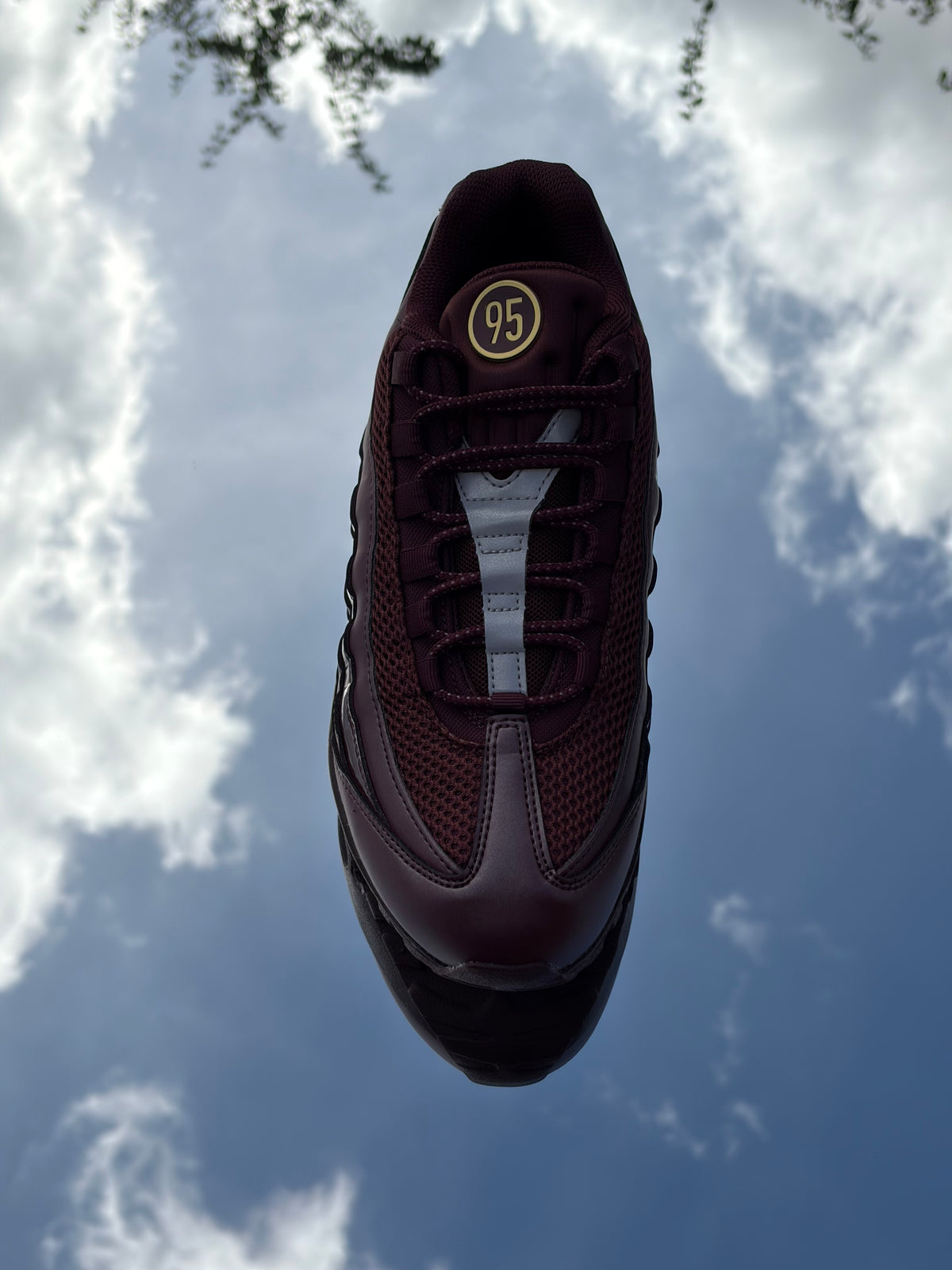 Nike Air Max 95 Big Bubble SE Total 90 Burgundy Crush Metallic Gold - Taille 42