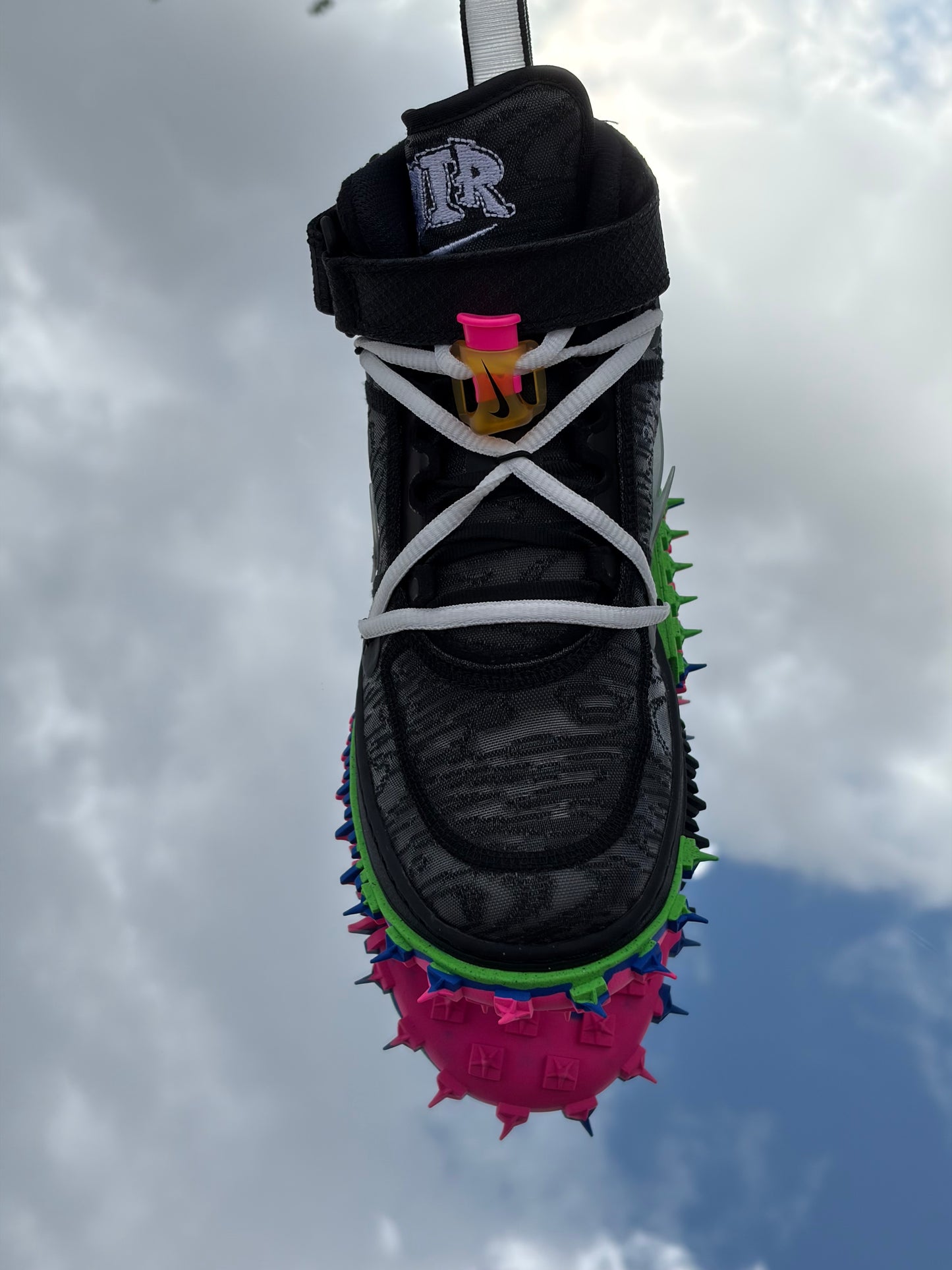 Nike Air Force 1 Mid Black Clear Black X Off-White - Taille 38,5