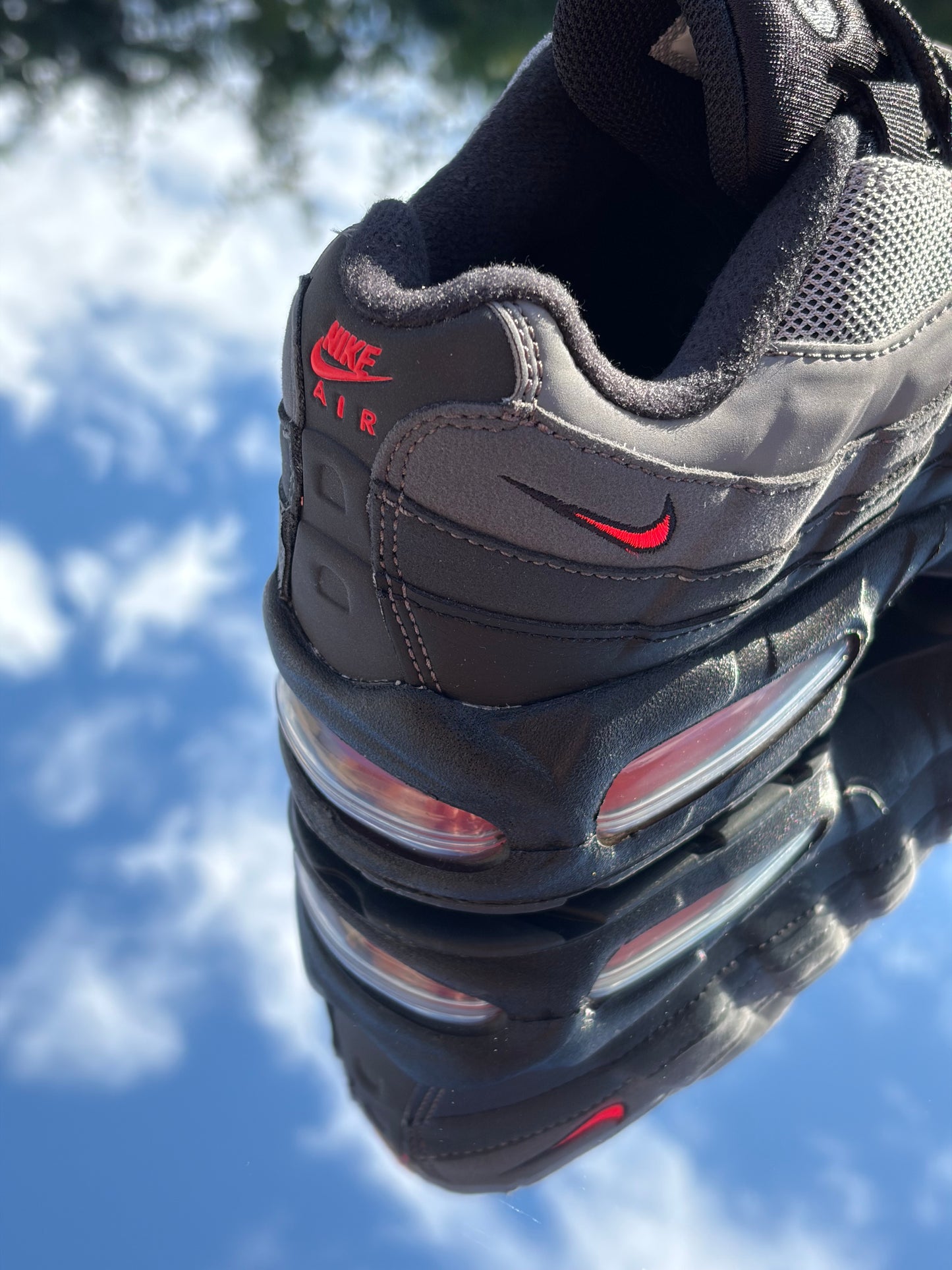 Nike Air Max 95 Black Bright Crimson - Taille 38,5