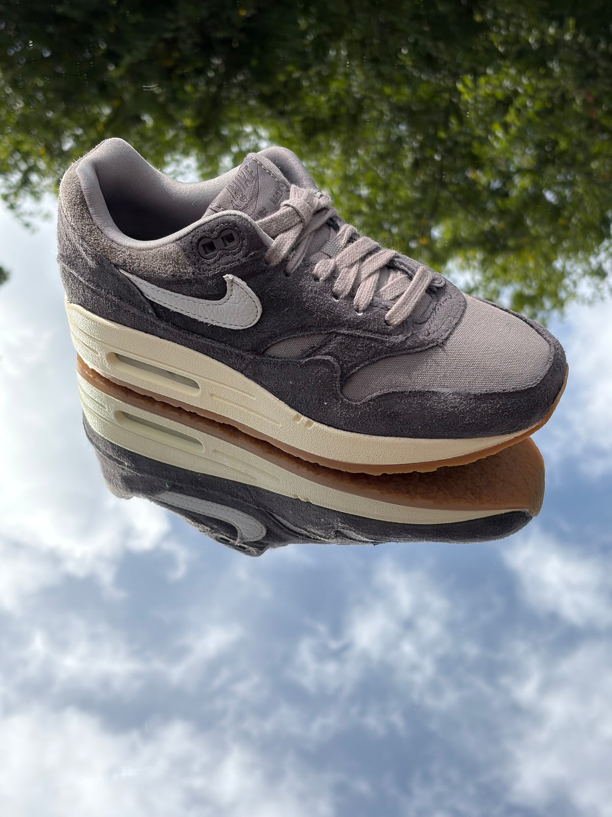 Nike Air Max 1 PRM Crepe Soft Grey Neutral Grey - Taille 36