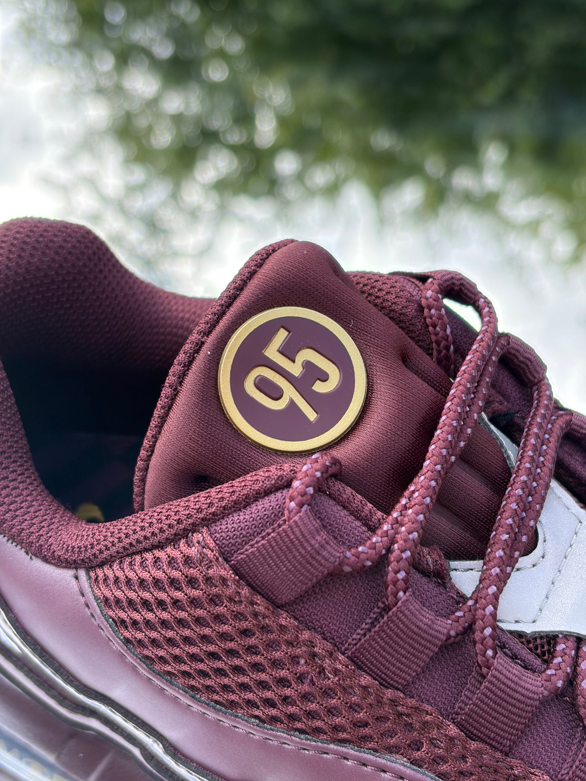 Nike Air Max 95 Big Bubble SE Total 90 Burgundy Crush Metallic Gold - Taille 42