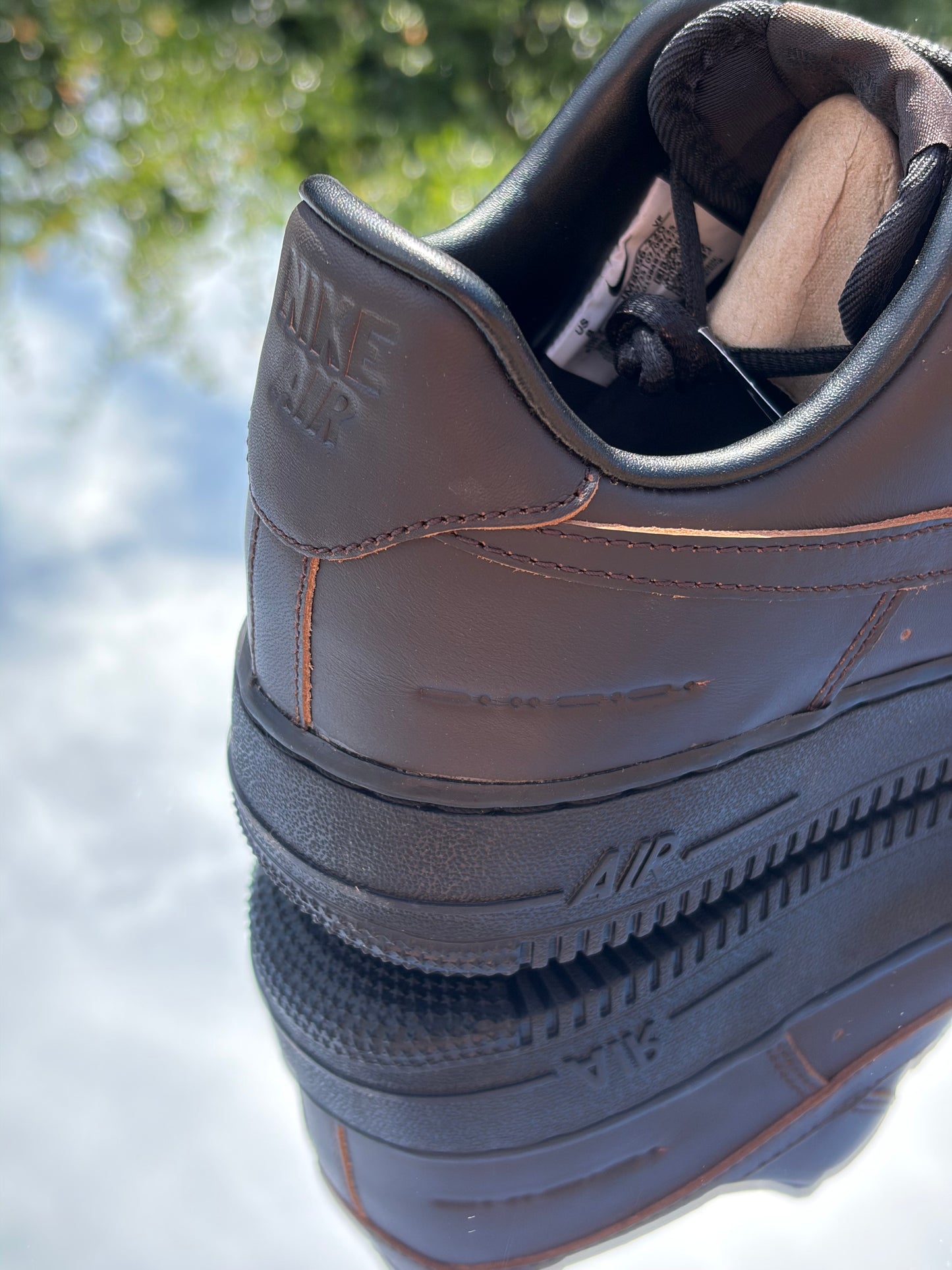 Nike Air Force 1 Morse Code Velvet Brown - Taille 41