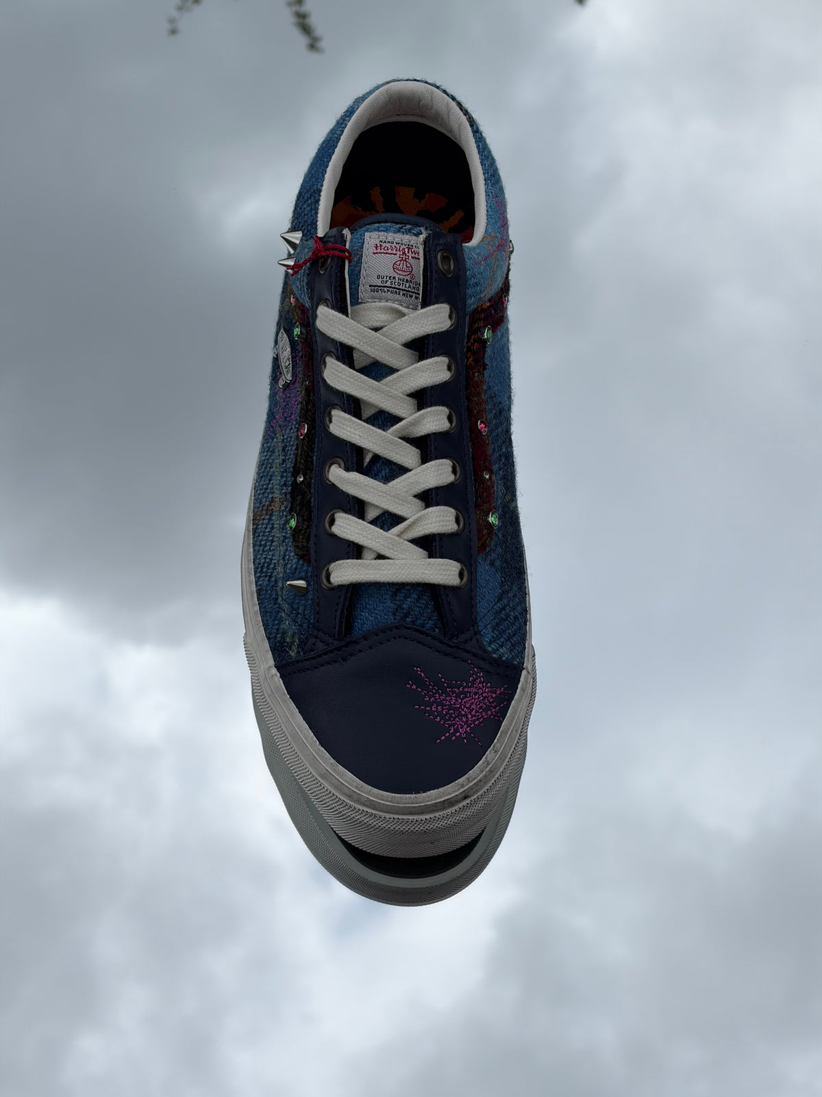 Vans LX Old Skool 36 Navy X Harris Tweed - Taille 44