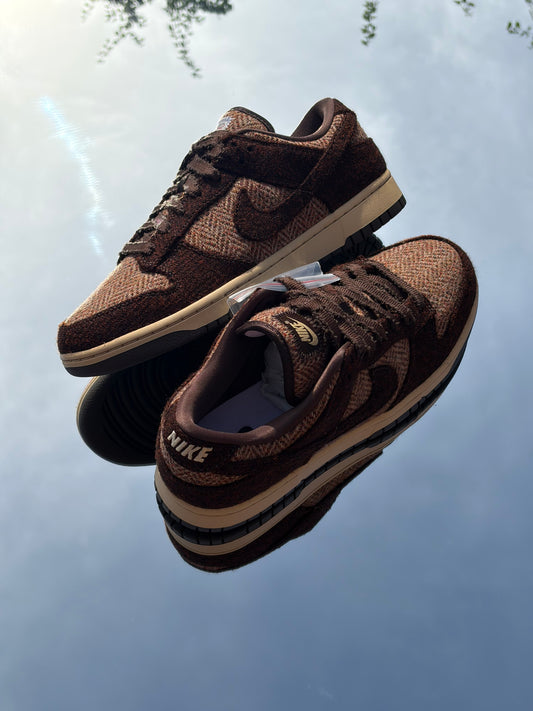 Nike Dunk Low QS X Harris Tweed Sesame Baroque Brown - Taille 42,5