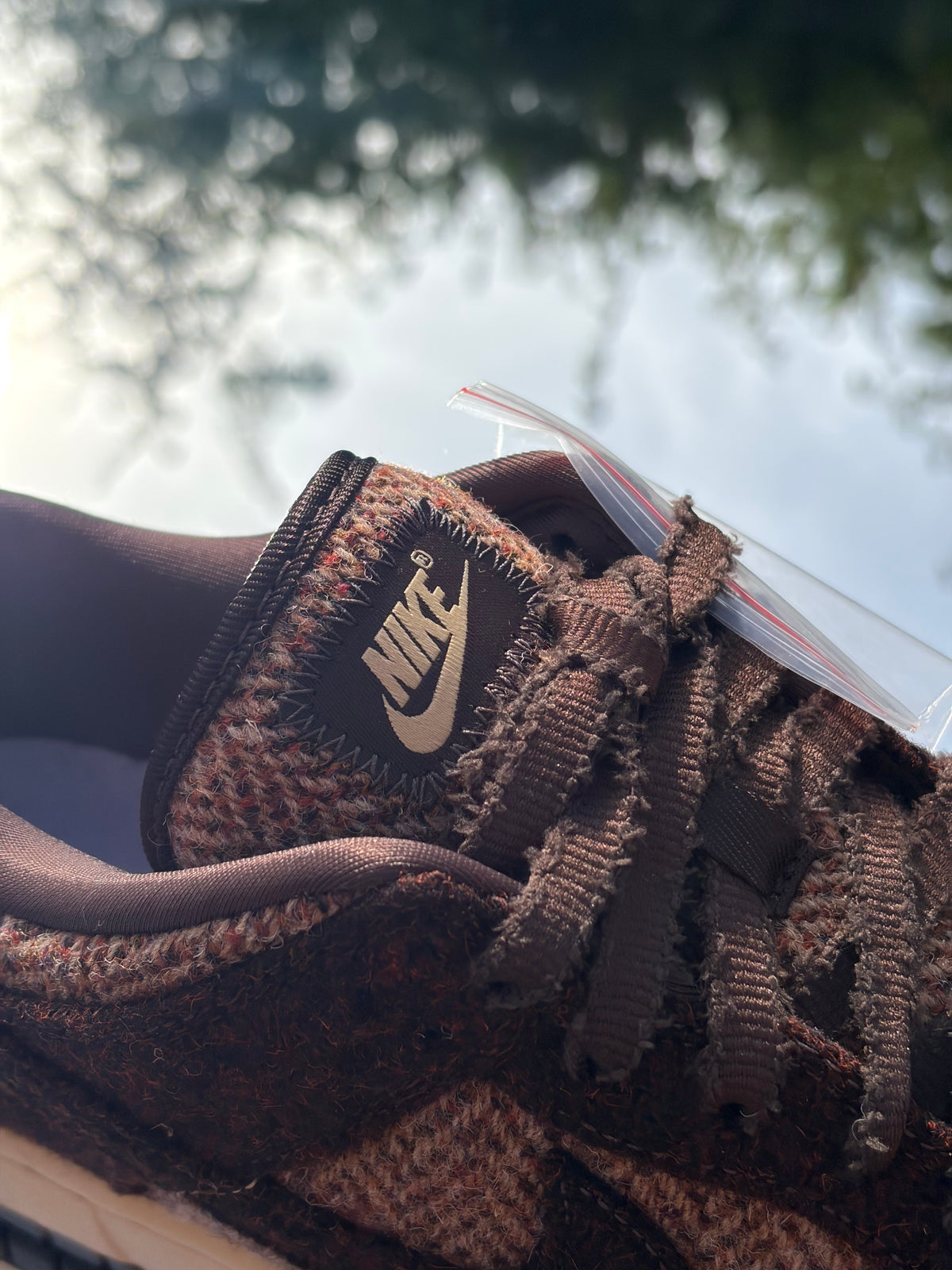Nike Dunk Low QS X Harris Tweed Sesame Baroque Brown - Taille 42,5