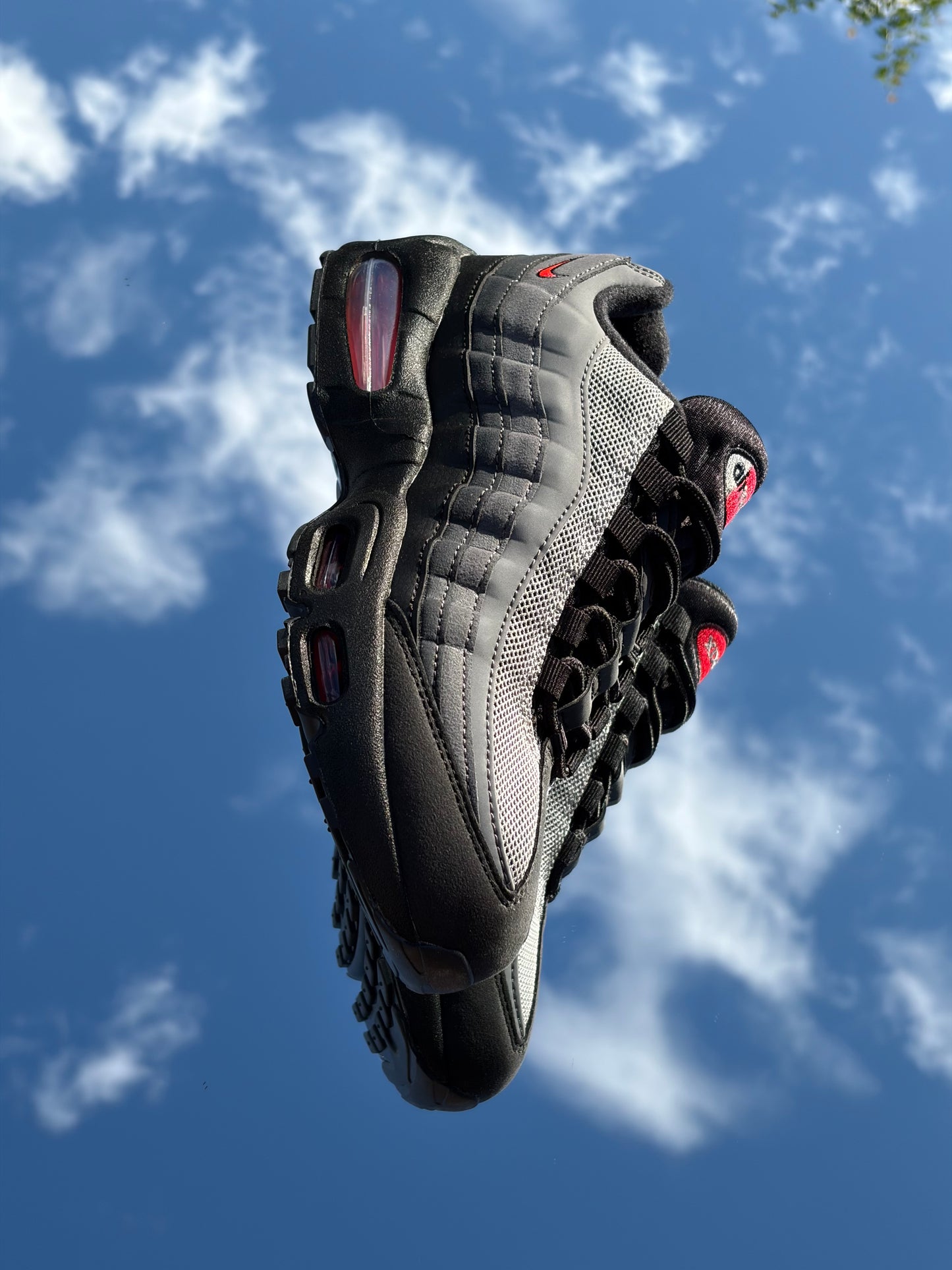 Nike Air Max 95 Black Bright Crimson - Taille 38,5