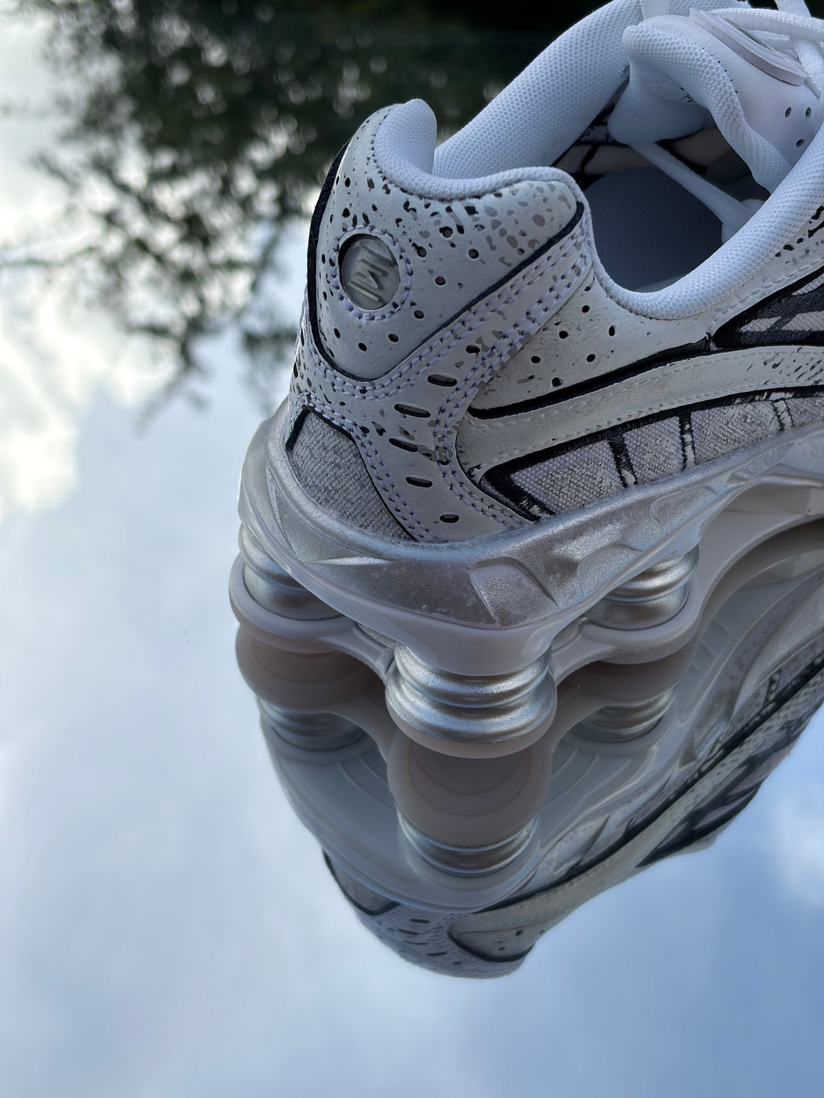 Nike Shox Ride 2 Metallic Platinum White Black - Taille 41