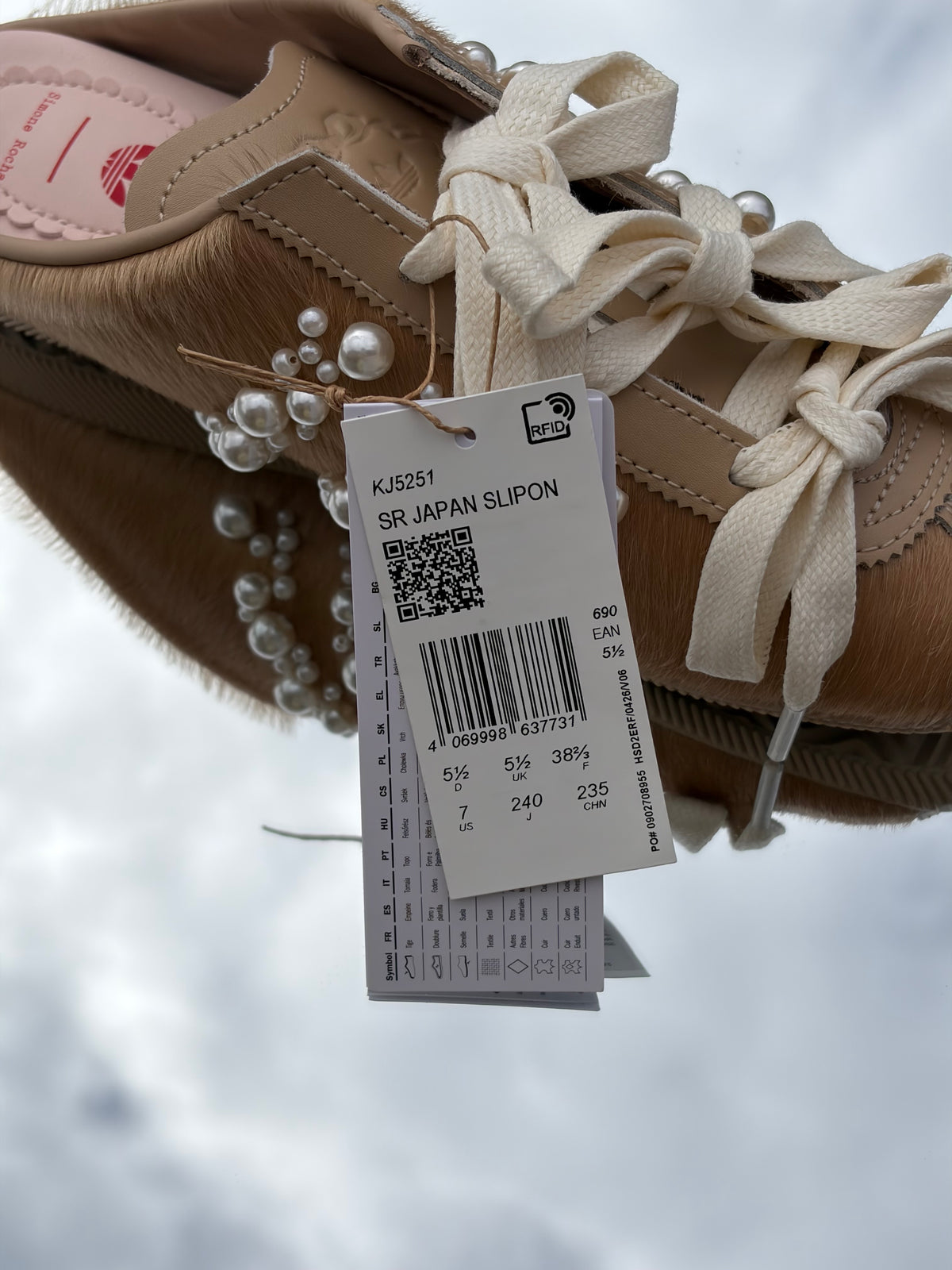 Adidas Japan Slip-On Magic Beige X Simone Rocha - Taille 38,5