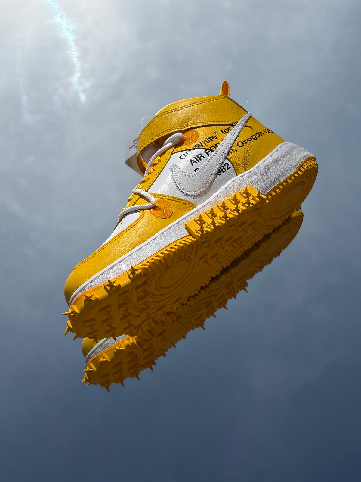 Nike Air Force 1 Mid SP X Off-White White Varsity Maize - Taille 40,5