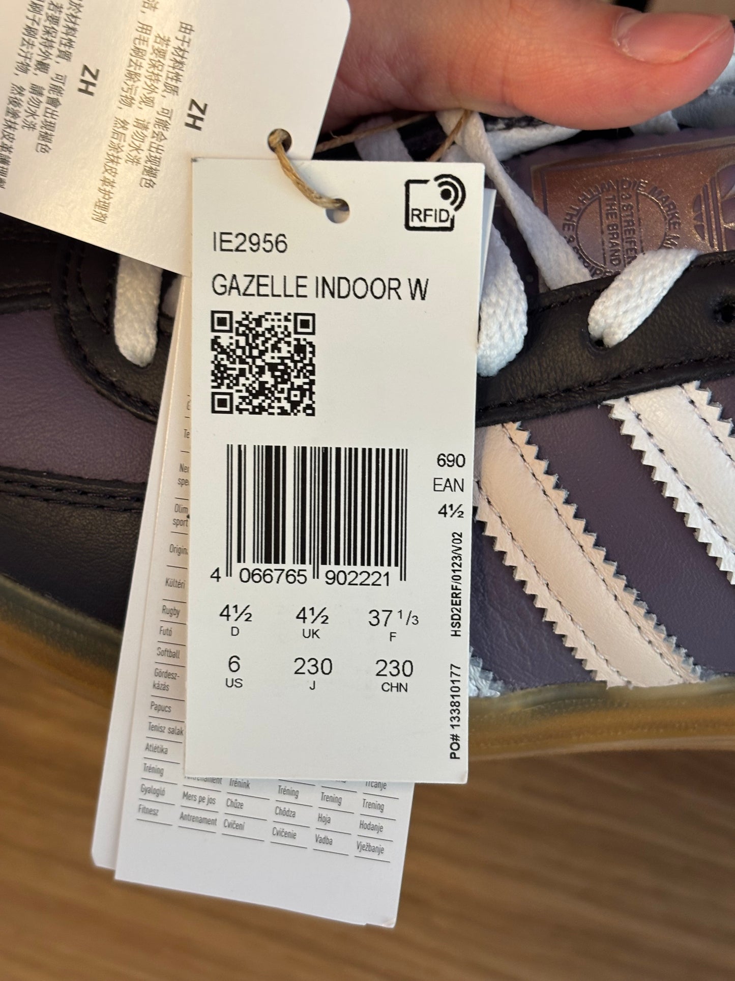 Adidas Gazelle Indoor Shadow Violet (Taille 37,5)