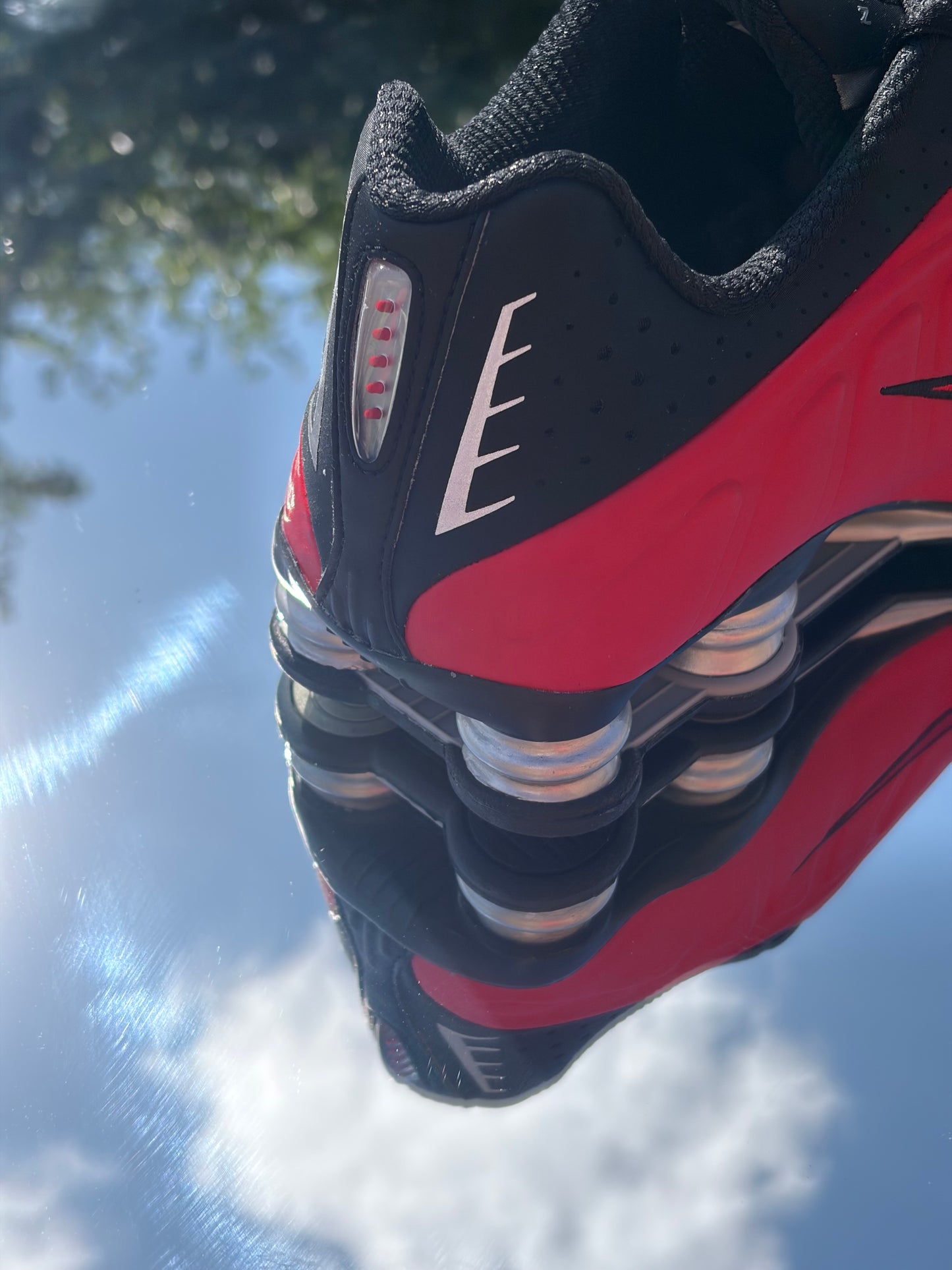 Nike Shox R4 University Red Black Silver - Taille 44