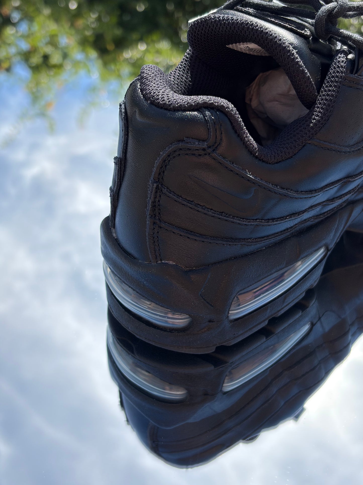 Nike Air Max 95 Black Leather - Taille 38,5