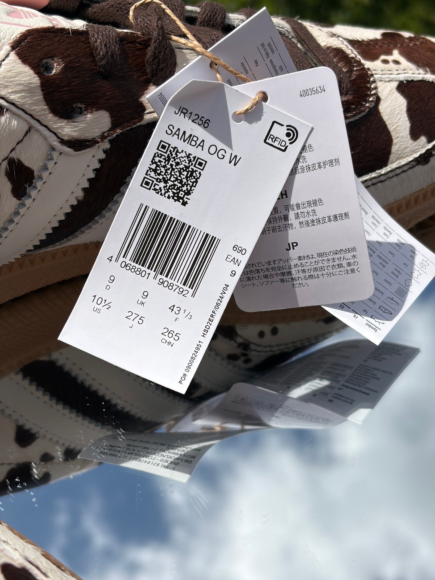 Adidas Samba Cow Print - Taille 43,5