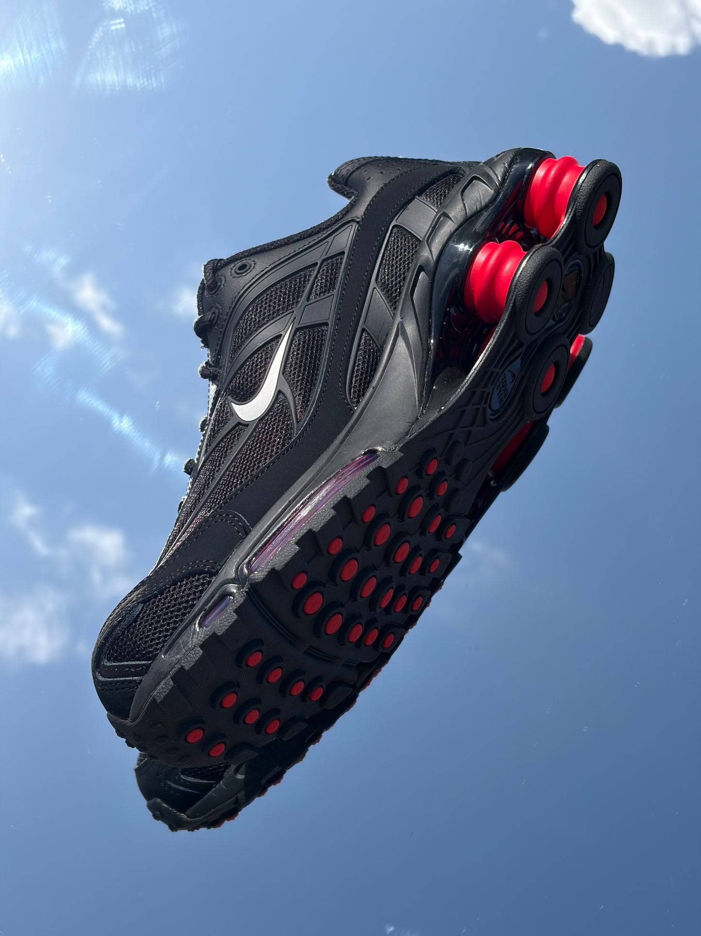 Nike Shox Ride 2 Black Metallic Silver Red - Taille 42