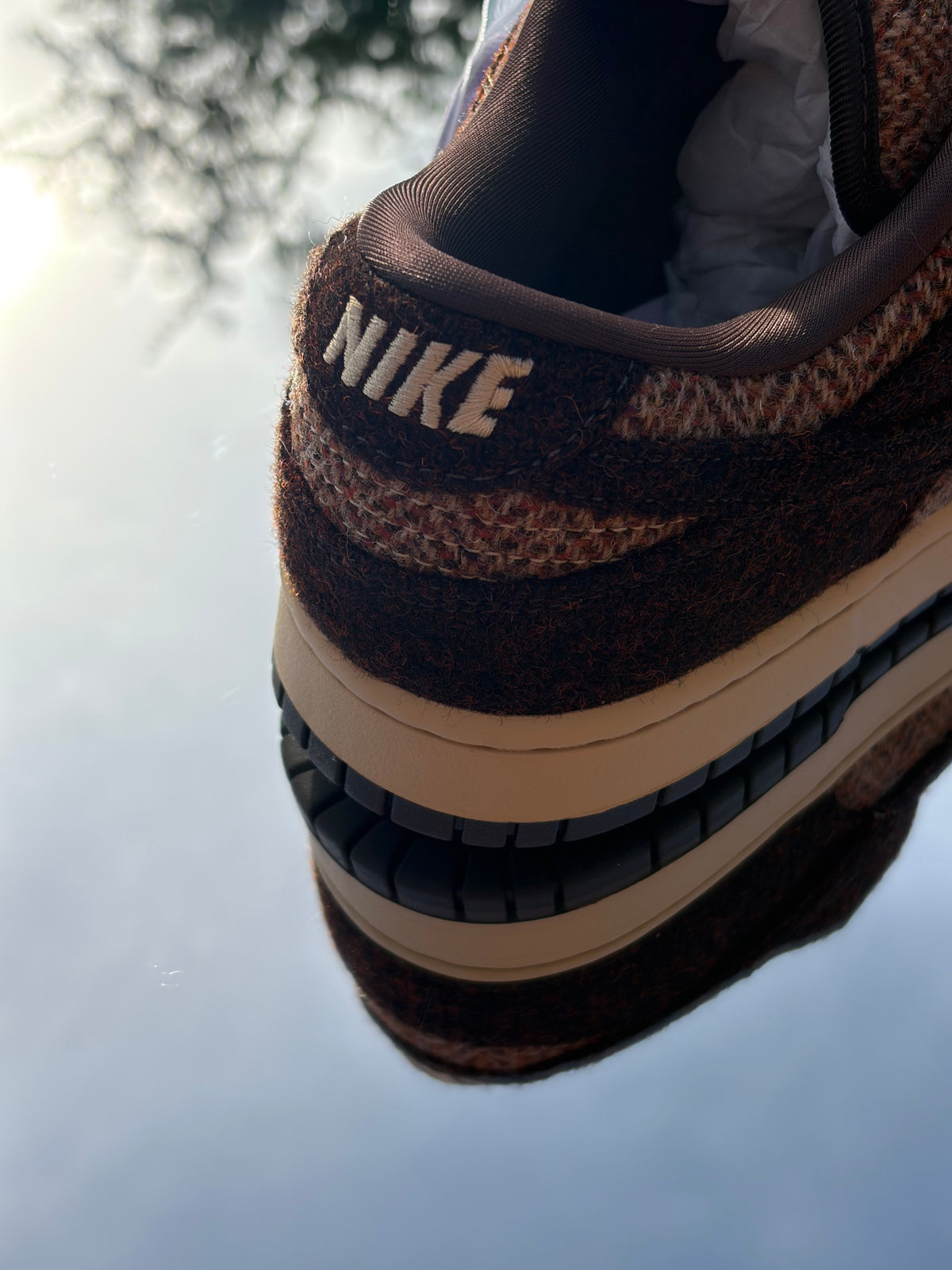 Nike Dunk Low QS X Harris Tweed Sesame Baroque Brown - Taille 42,5