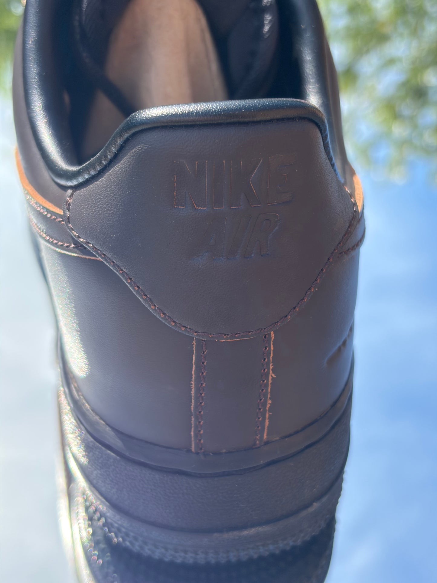 Nike Air Force 1 Morse Code Velvet Brown - Taille 41