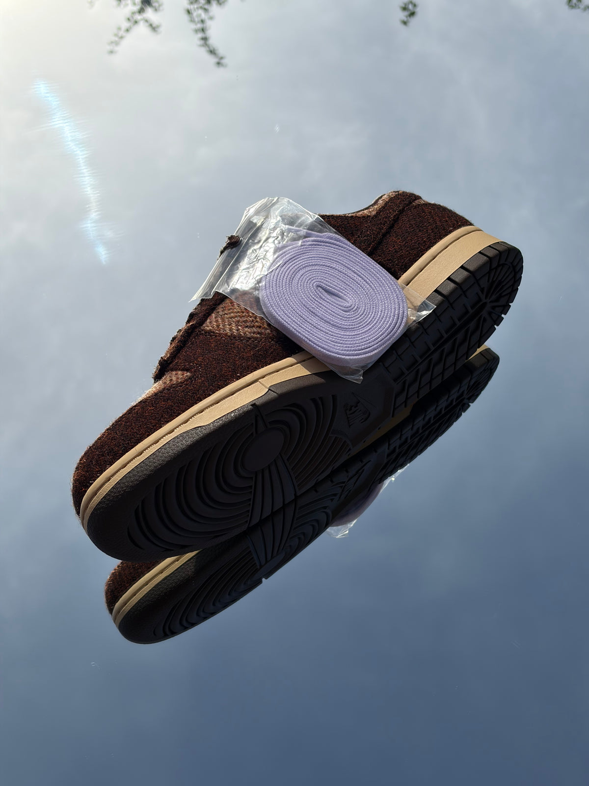 Nike Dunk Low QS X Harris Tweed Sesame Baroque Brown - Taille 42,5