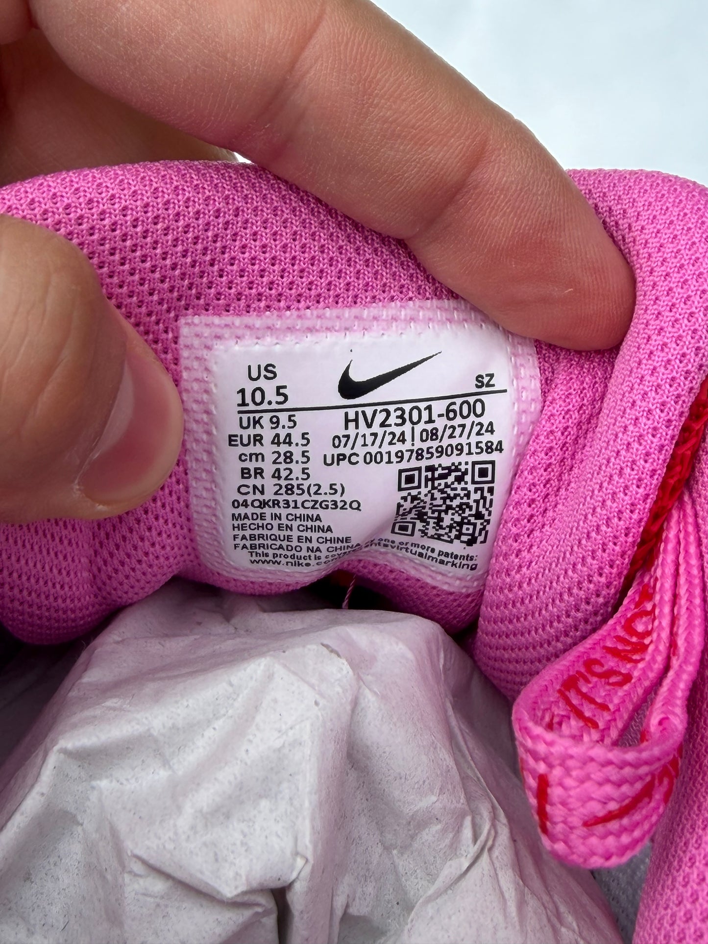 Nike Air Max 1 PRM Valentine’s Day Playful Pink University Red - Taille 44,5