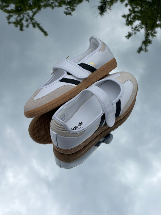 Adidas Samba Jane White Black - Taille 38,5