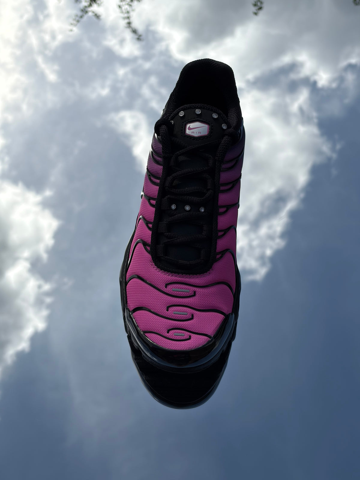 Nike Air Max Plus Black Peony Pink Metallic Silver - Taille 38