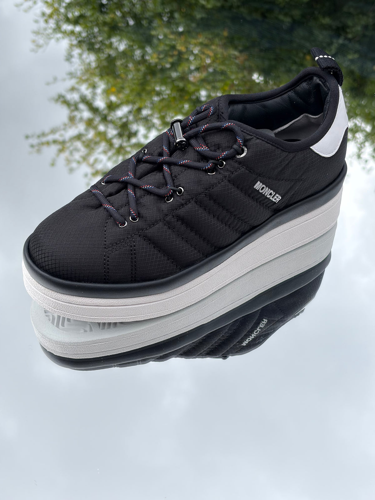 Adidas Campus Core Black White X Moncler - Taille 37,5