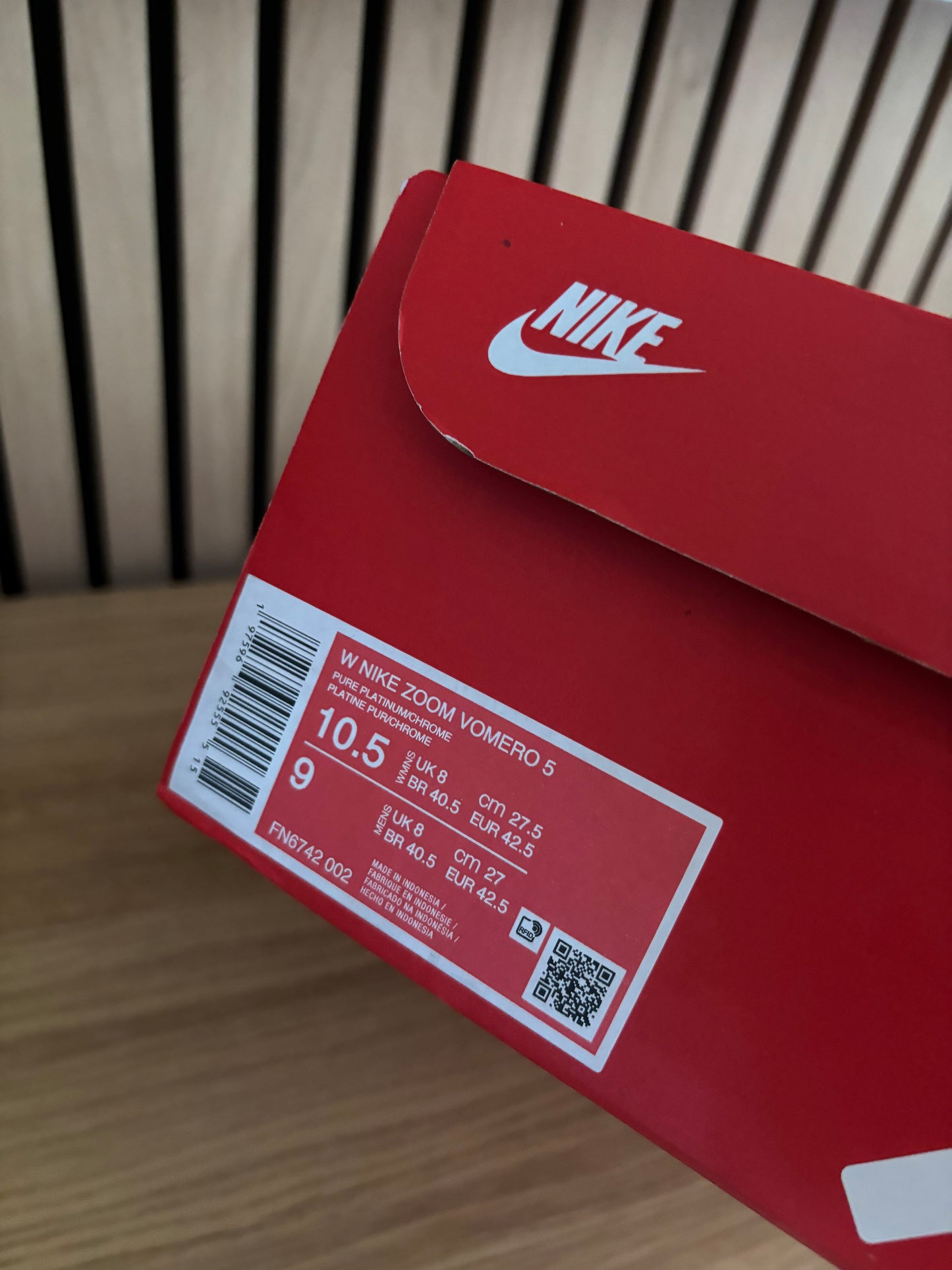 Nike Zoom Vomero 5 Pure Platinum - 42.5