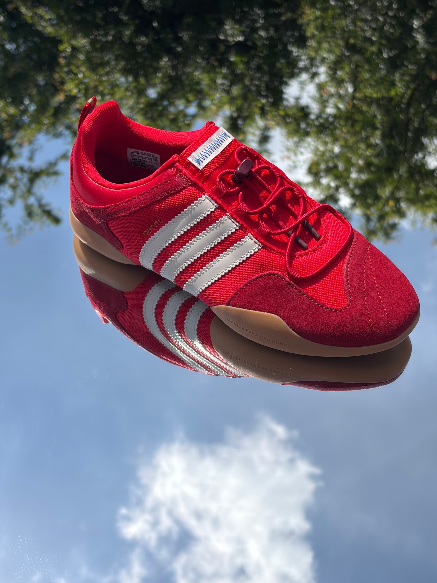 Adidas Ballerina Vivid Red X Bad Bunny - Taille 39,5