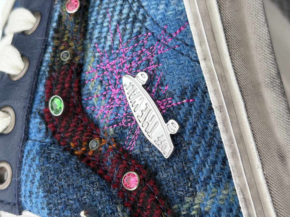 Vans LX Old Skool 36 Navy X Harris Tweed - Taille 45