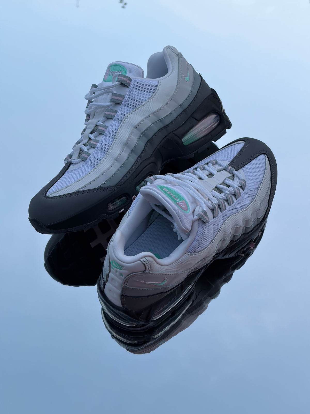 Nike Air Max 95 Big Bubble White Hyper Turquoise - Taille 40,5