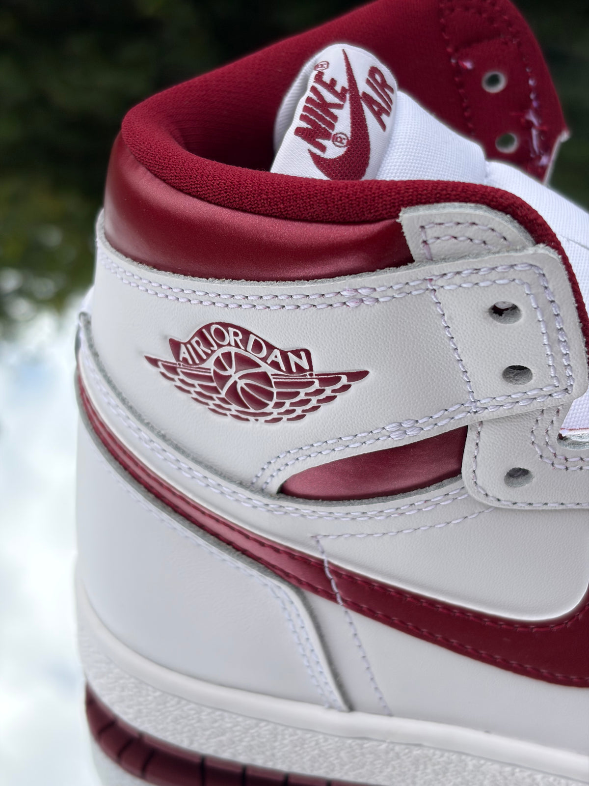 Air Jordan 1 High Retro OG ‘85 Metallic Burgundy White Team Red - Taille 40