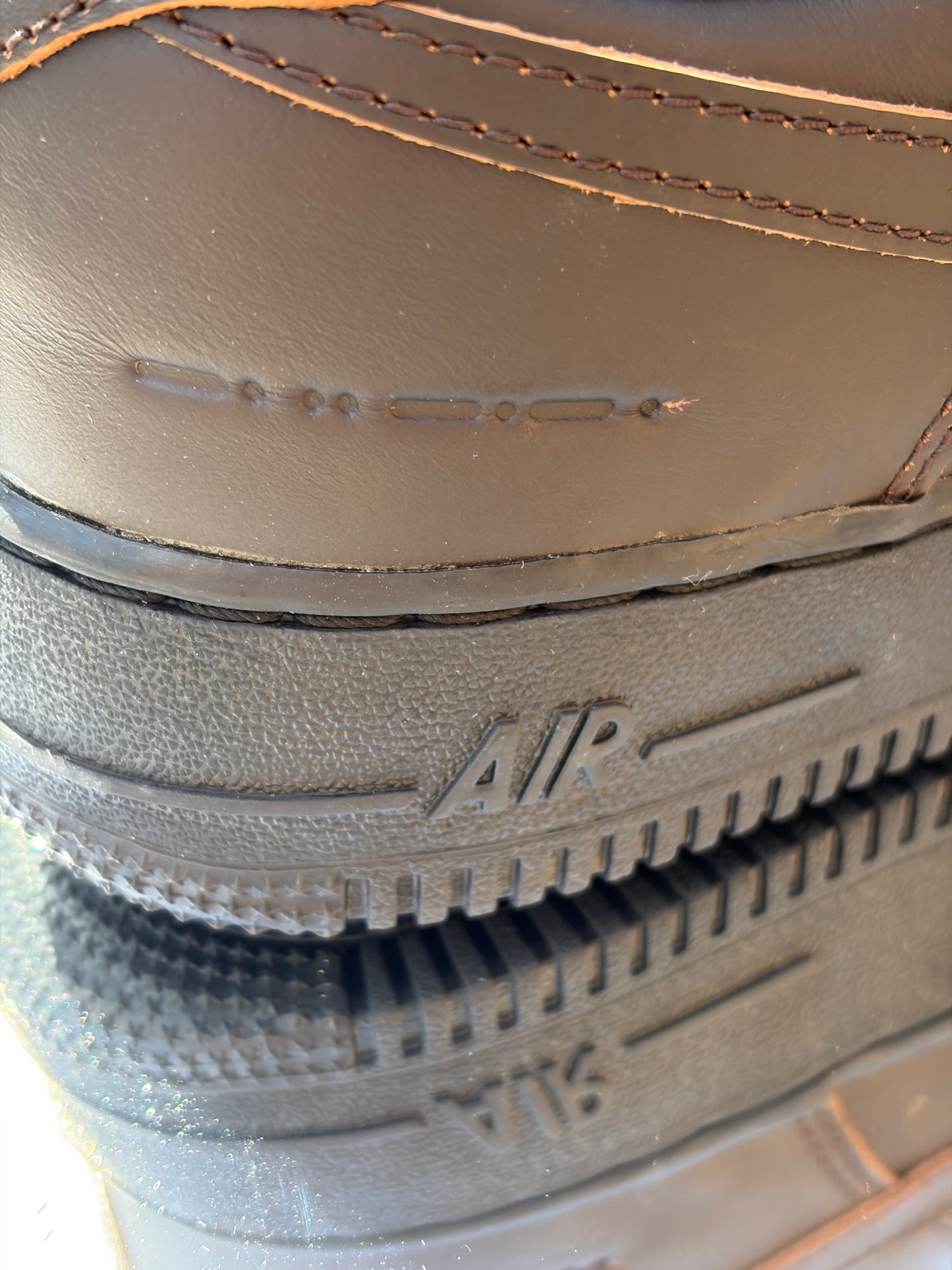 Nike Air Force 1 Morse Code Velvet Brown - Taille 41