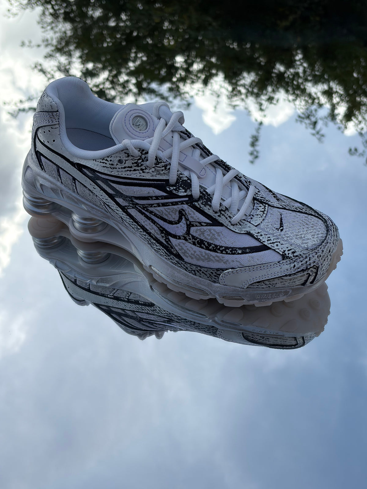 Nike Shox Ride 2 Metallic Platinum White Black - Taille 41