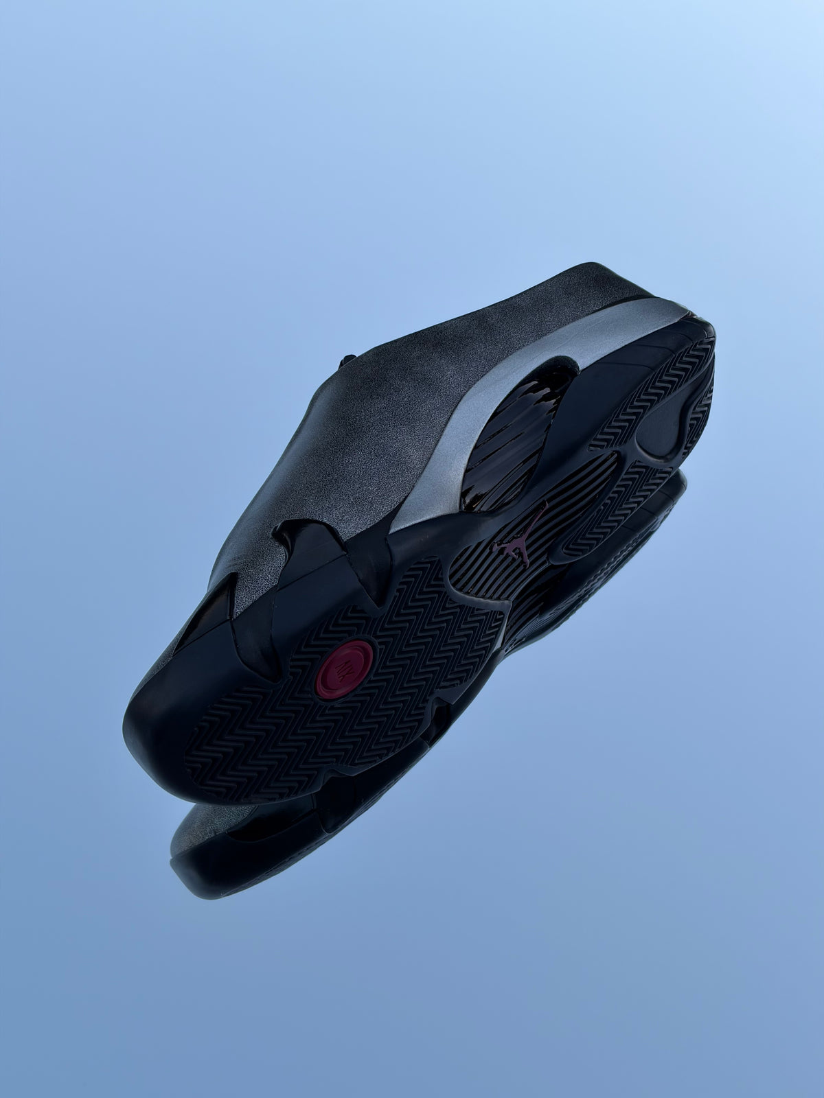 Air Jordan 14 Retro Mule SP Black Metallic Silver X Mowalola - Taille 44