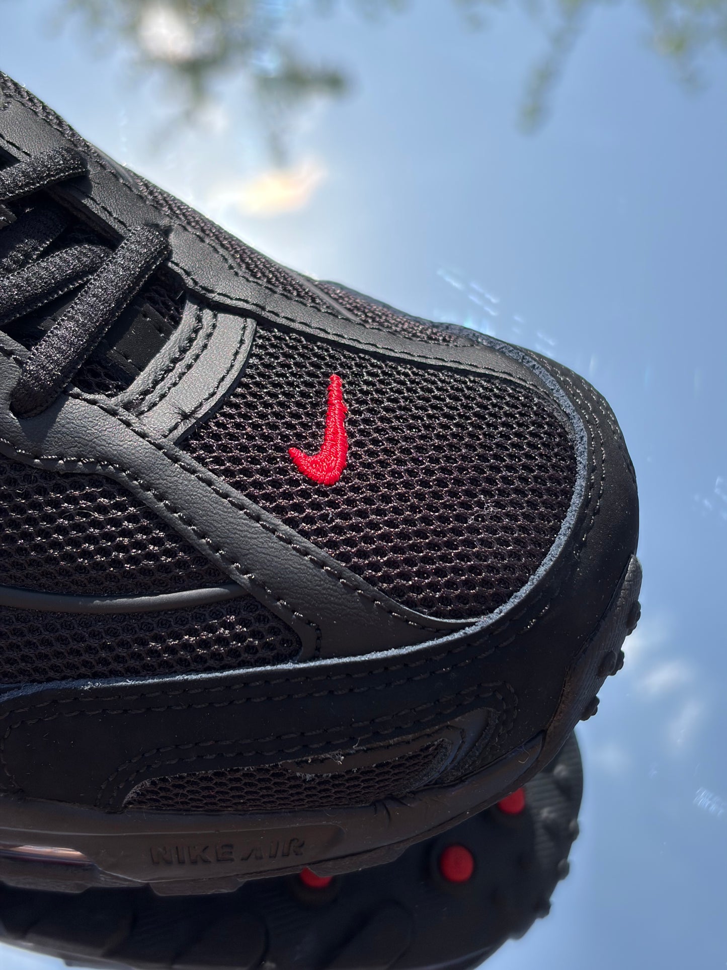 Nike Shox Ride 2 Black Metallic Silver Red - Taille 42