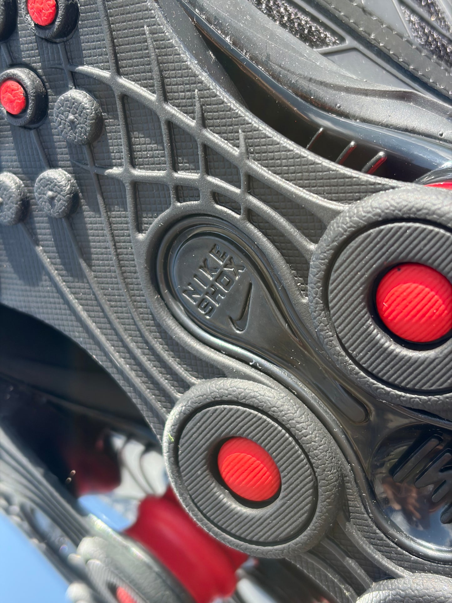 Nike Shox Ride 2 Black Metallic Silver Red - Taille 42